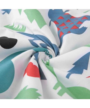 75x120cm 3-Layer Baby Urine Pad | Portable Breathable Nappy Liner | Waterproof Diaper Changing Mat | Green Dinosaur Print - Buy Online on GoSupps.com