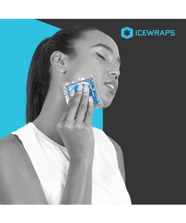 ICEWRAPS 3x3 Small Gel Ice Packs - Reusable Hot Cold Packs for Injuries | Mini Ice Packs for Nose, Face, Fingers | Set of 6 Soft Gel Packs - Buy Online on GoSupps.com