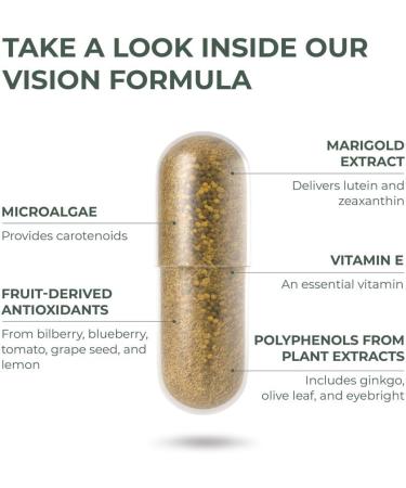 Primal Harvest Primal Vision with Lutein Zeaxanthin Vitamin A and Zinc for Eye Health Blue Light Support and Visual Clarity - Buy Online on GoSupps.com
