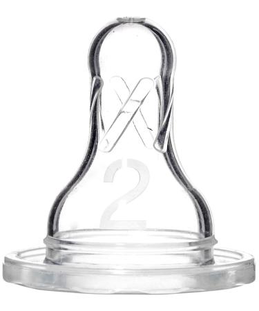 Dr Brown 2pk Level 2 Nipp Size 2ct Dr. Brown'S 2pk Level 2 Standard Nipple 3-6 Months 2 Count (Pack of 2)