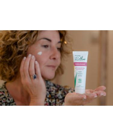 Pure Aloe Day Cream with Aloe Vera Living 67% Organic 50 ml - Buy Online on GoSupps.com