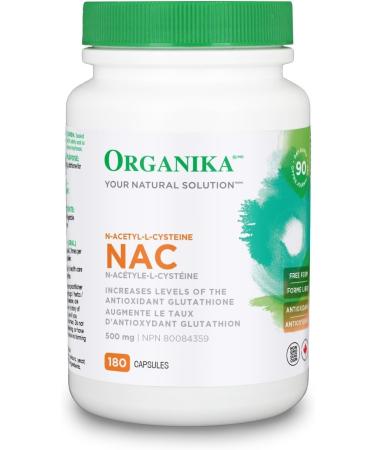 Organika NAC (N-Acetyl-L-CYSTEINE) 180 VCAPS White