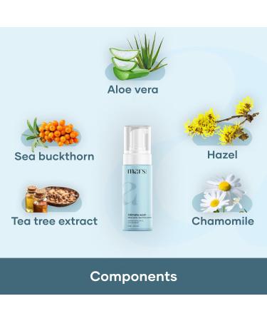 Mars by GHC Natural Intimate Wash for Men - 120ml | Gentle Cleanser for Hygiene & Freshness | Buy Internationally - Buy Online on GoSupps.com