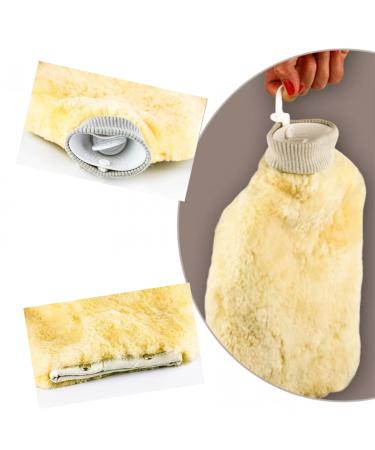 Heitmann lambskin hot water bottle 2.0 l volume Merino lambskin approx. 29x33 cm (+ cuffs) | 411