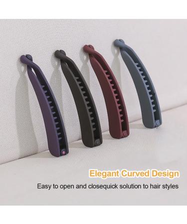 CPJJ 4 Pieces Large Banana Hair Clips For Women Hair Clips For Fine Hair Ponytail Holder Banana Clips For Fine Thick Hair - Buy Online on GoSupps.com