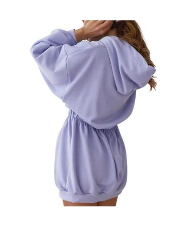 Ladies Blue Cat Print Long Sleeve Sweatshirt Dress - Summer Day Dress (Blue-C, S) - Buy Online on GoSupps.com