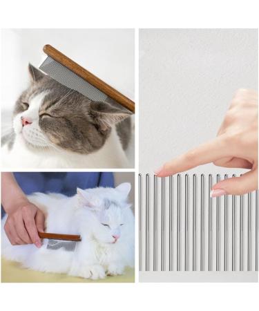 Cat Brush 3 Pcs Solid Wood Pet Comb Grooming Tool Dog Flea Comb Pet Combs Suitable for Cats Dogs Rabbits and Other Pets Grooming Long Hair Hair Cleaning and Flea Cleaning - Buy Online on GoSupps.com