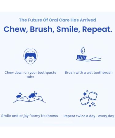 Vital Charcoal Mint Toothpaste Tabs - Natural Whitening Eco-Friendly Fluoride-Free Travel-Friendly 62 Tablets - Buy Online on GoSupps.com
