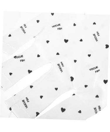 Beavorty 4 Pairs nail gloves gel manicure UV gloves UV gloves for gel manicures fingerless anti UV glove nail molding gel reusable UV gloves Miss white pattern polyester ultra violet light - Buy Online on GoSupps.com