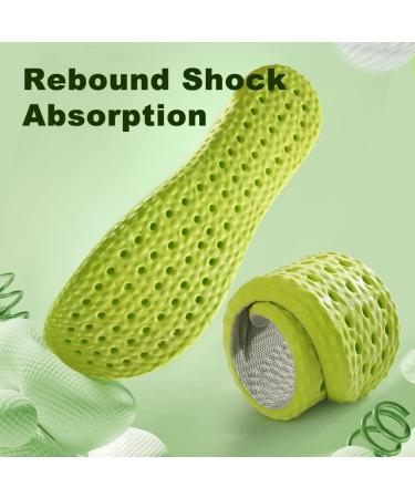 Shoe Insoles for Men & Women - Memory Foam Inserts for Shock Absorption Foot Relief & Odor Prevention - Size US 9H-10H - Buy Online on GoSupps.com