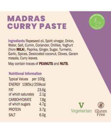 Cottage Delight - Madras Curry Paste 175g - Buy Online on GoSupps.com