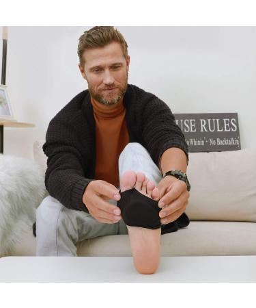 Metatarsal Sleeve Pads with Soft Gel Fabric - Forefoot Compression Socks for Pain Relief - Buy Online on GoSupps.com