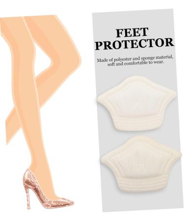 FOMIYES Heel Cushion Stickers - 15 Pairs Self-Adhesive Half Size Heel Grips for Women - Cuttable White Sponge Sandal Cushion Protectors - Buy Online on GoSupps.com