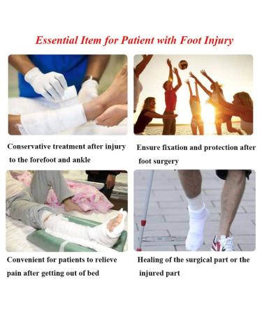 Medical Open Toe Cast Shoe for Postoperative Recovery - Ankle Brace for Sprain - Toe Separators and Protectors - Size ML (29 cm) - Buy Online on GoSupps.com