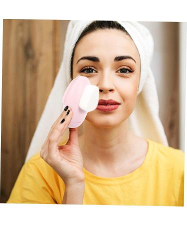 POPETPOP Facial Scrubber Exfoliator Man-made fiber plastic soft cleaning brush pebble cleaner brush wash brush brush Scrub soft fur makeup brush cleansing brush washbasin brush - Buy Online on GoSupps.com