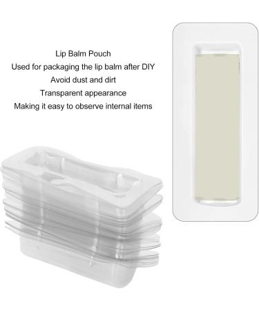  Masyrt 60pcs Lip Balm Bags Lip Balm Bags Professional DIY Clear Plastic Money Holder with Glue - Buy Online on GoSupps.com