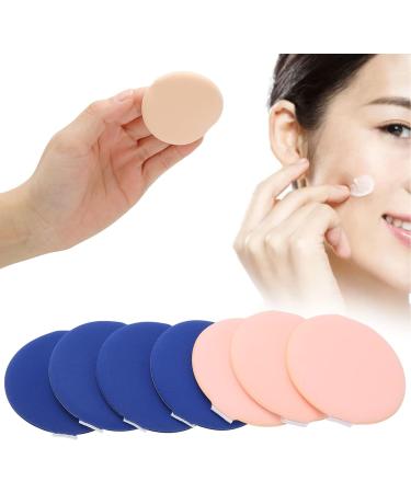 Verdant Touch 7 Pack Makeup Puff Round Soft Air Cushion Puff for Wet and Dry Use Dark Blue Pink - Buy Online on GoSupps.com