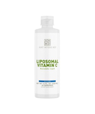 Liposomal Vitamin C Liquid 1000 mg Dr. Amy Myers Month Supply - High Absorption VIT C Ascorbic Acid - Antioxidant Supplement Supports Immune System & Boosts Collagen Production Non-GMO - 16 Fl Oz