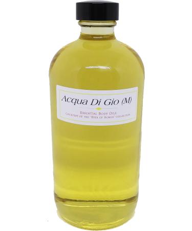 Acqua Di Gio - Type GA For Men Scented Body Oil Fragrance Regular Cap - Light Gold - 16 oz. - ID#23554 16 Fl Oz (Pack of 1)