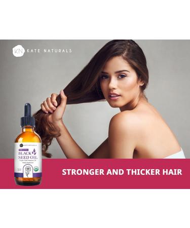 Kate Naturals Organic Black Seed Oil (2oz, Virgin, Cold Pressed, Non-GMO) Liquid Nigella Sativa for Immune Support & Digestion. Pure Blackseed Cumin Oil for Hair and Skin 2 Fl Oz (Pack of 1) - Buy Online on GoSupps.com