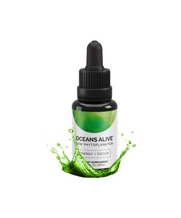 Activation Products - Oceans Alive, Marine Phytoplankton Brain Supplements for Memory and Focus, Liquid Marine Supplements, Microalgae Vitamins for Energy and Tiredness for Women and Men, 30 ml