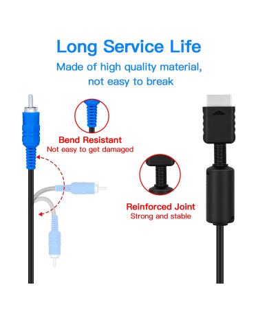 Gam3Gear AV Audio Video Cable for PS3 & PS2 - High-Quality Component Cable for Gaming | International Shipping Available - Buy Online on GoSupps.com