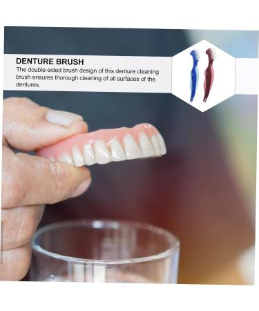 Tovinanna 4-Piece Prosthesis Toothbrush Set | Travel-Ready Cleaning Tools for Prosthetic Care - Buy Online on GoSupps.com