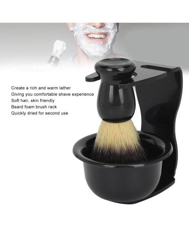 Shaving Brush Kit for Men | 3 in 1 Shaving Set with Soap Bowl & Rack | Beard Grooming Foam Brush for Close Shave - Buy Online on GoSupps.com