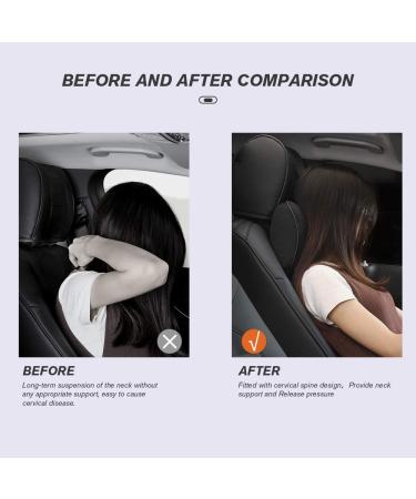 Buy Easy Eagle Auto Naked Pillow - Suede & Memory Foam Neck Pillow with Removable Belt for Car Seat - Black | International Shipping Available - Buy Online on GoSupps.com