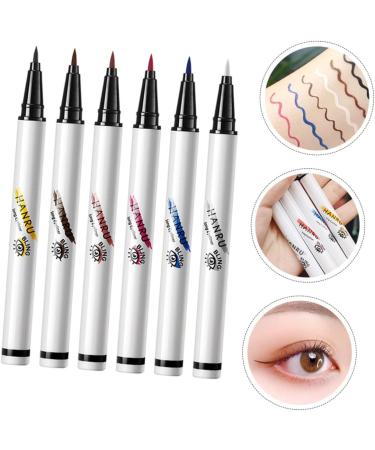 Hemoton 6pcs Eye Liners Colored Eyeliner Pen 4 in One Makeup Pen Eye Liner Cosmetic Makeup Supplies Liquid Eyeliner Pen Eyeliner Pen for Women Makeup Eyeliner Pen Eyeliner Pencil - Buy Online on GoSupps.com