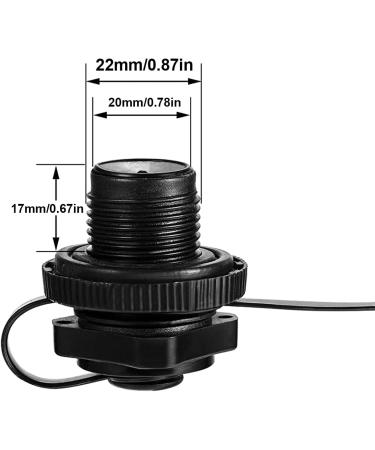 4Pcs Kayak Raft & Air Mattress Plug Replacement Set - White Spiral Air Valves for Inflatable Boats, Kayaks, and Airbeds - Buy Online on GoSupps.com