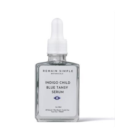 Remain Simple Indigo Child Blue Tansy Serum - Organic Plant Based Cruelty Free Face Oil - 1 oz