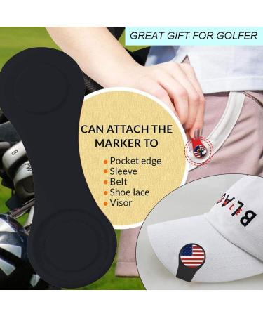 FINGER TEN Golf Ball Marker Hat Clip Magnetic Set - 6 Silicone Hat Clip (Black&Blue&Orange) - Durable & Removable - Value Pack (3, 6, 9, 12) - Attaches Easily to Hats, Caps, Belt - Silver - Buy Online on GoSupps.com