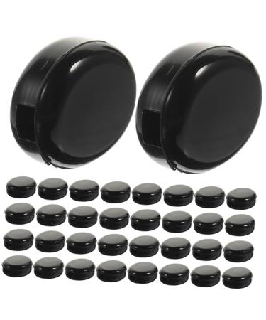 FOMIYES 20 Pairs Glasses Anti-Slip Cover Replaceable Glasses Ears Pads Glasses Ears Support Glasses Ears Mat Ears Pads for Eyeglasses Silicone Eyeglass Ears Pads Eye Glass Ears Pads Black 1.1X1CM