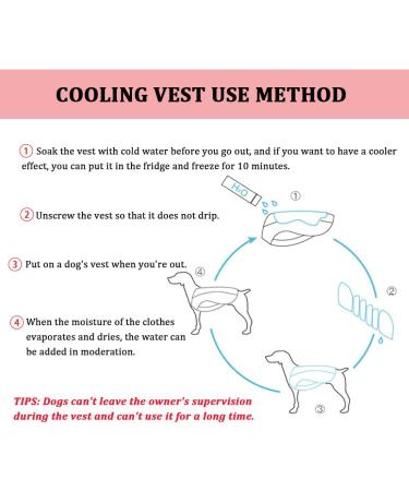 Dog Cooling Vest - Adjustable & Reflective Cooling Jacket for Large Medium & Small Dogs - Perfect for Outdoor Sports & Walking - Buy Online on GoSupps.com