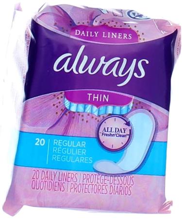 Always Thin Dailies Regular Liners - Ultra-Comfortable & Highly Absorbent - Buy Online on GoSupps.com
