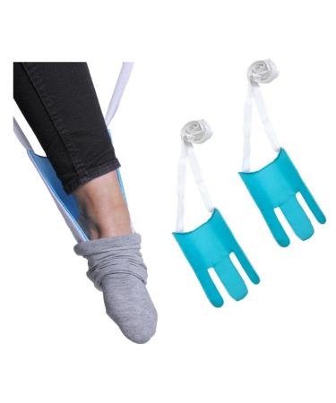 2 pieces FabaCare dressing aid for socks and stockings sock dressing aid premium sock aid with 2 long robust drawstrings