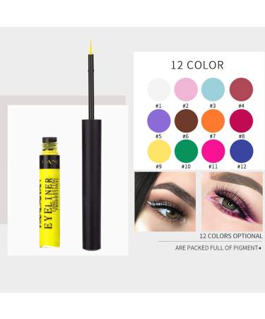 12 Colors Matte Liquid Eyeliner Set - Waterproof & Smudgeproof Matte Eye Liner Pen for Women - Buy Online on GoSupps.com