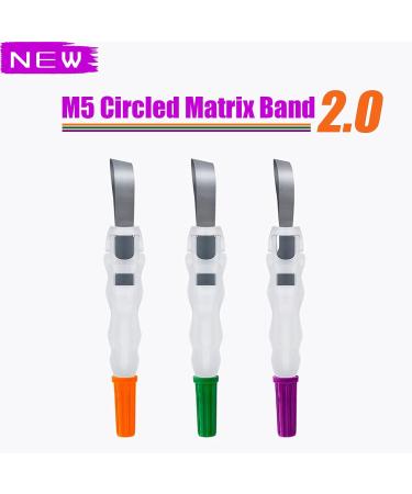 Dental Matrix Bands 24pcs Metal Restoration Matrix Band with 180 Adjustable Retainer Sectional Contoured Matrice Roll Type Matrix Band for Crownwork.-Orange - Buy Online on GoSupps.com