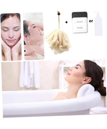 Beaupretty 3pcs Bath Towels & Exfoliating Shower Sponges - Loofah & Body Scrubber for Spa Experience | International Shipping Available - Buy Online on GoSupps.com