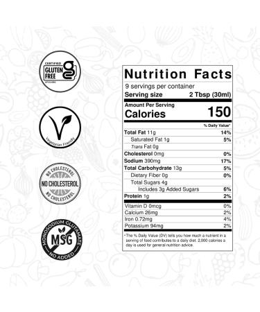 Pietro Sesame and Miso Salad Dressing 9.3 Oz. - Gluten-Free, Vegan, MSG-Free - Ideal for Vegetables, Pasta Salads, Meats, and Seafood - Buy Online on GoSupps.com