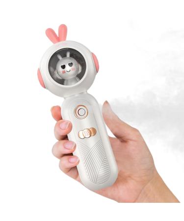 Mist Sprayer Hydrating Handy Handheld Facial Mist Sprayer - Face Facial Sprayer for Skin Care Refreshing Revitalizing & Soothing - Face Steamer for Daily New A2-cute Rabbit Hydrating Instrument-white