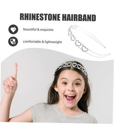 Mikinona Love Rhinestone Headband Heart Headband Heart Hair Accessories Womens Headbands Fashion Embellished Headbands for Women Bling Headbands Valentine' Day Headband Heart Headpieces - Buy Online on GoSupps.com