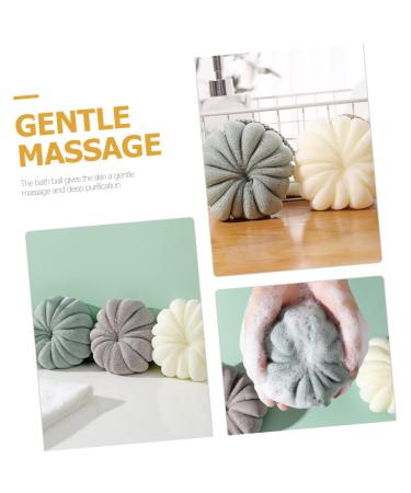 Buy Mikinona 3pcs Bath Ball Towel Set - Essential Bathing Accessories for Men & Women | Body Wash & Lotion Applicator | Travel Shower Gel Towels Online - Buy Online on GoSupps.com