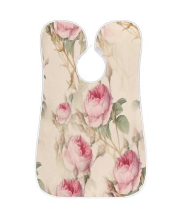 Watercolor Rose Paint Beard Bib Apron | Non-Stick Waterproof Hair Catcher for Men | Grooming Cape with Suction Cups | Perfect Gifts for Men - Buy Online on GoSupps.com