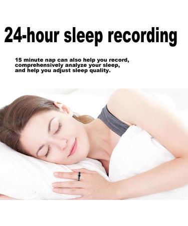 Smart Ring Health Fitness Tracker for Women & Men Continuously Records Sleep Quality Heart Rate Blood Oxygen and Pedometer with Simple Sensational Games 9 Black - Buy Online on GoSupps.com