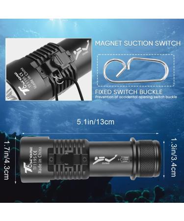 6000 Lumens Rechargeable Diving Flashlight - Super Bright Submersible Torch for Underwater Exploration - Buy Online on GoSupps.com