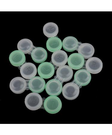 SM SunniMix 10pcs Green Transparent Contact Lens Case - Durable Storage Containers for Safe Lens Care - Buy Online on GoSupps.com