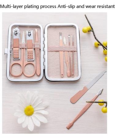 Nail Scissors Manicure Set Professional Nail Clipper Kit Stainless Steel Manicure Kit Nail Care Tools for Home Workplace Gift Giving Toenail Clippers (Color : Pink A) - Buy Online on GoSupps.com