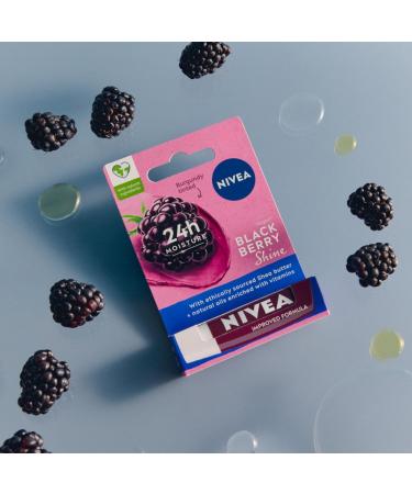 NIVEA Blackberry Shine Lipstick 4.8 g of care - Buy Online on GoSupps.com